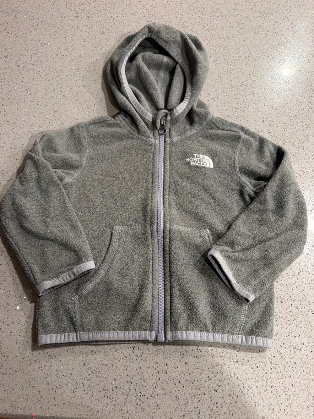 North Face Fleece Baby Hooded Zip Up Fleece